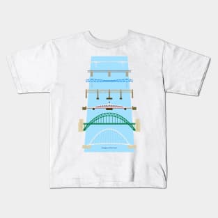 Bridges of the Tyne Kids T-Shirt